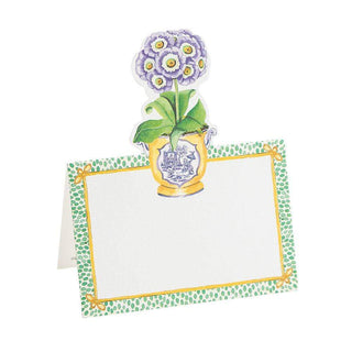Caspari Primroses Place Cards Die Cut Package 8 In 89903P