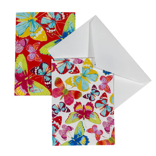 Caspari Butterflies Assorted Boxed Note Cards - 8 Note Cards & 8 Envelopes 93601.46
