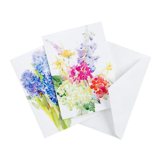 Caspari Handpainted Spring Flowers Assorted Boxed Note Cards - 8 Note Cards & 8 Envelopes 93603.46