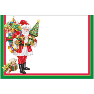 Caspari Mr. Claus Foil Place Cards - 8 Per Package 94907P