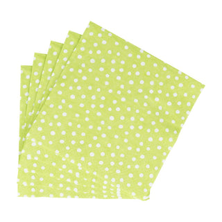 Caspari Small Dots Spring Green Luncheon Napkins - 20 Per Package 9505L
