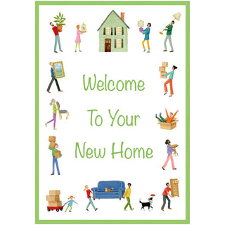 Caspari Moving People Everyday New Home Greeting Card 95586.10