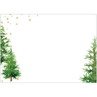 Caspari White Christmas Foil Correspondence Cards - includes 20 Correspondence Cards 95672CCU12
