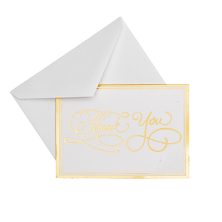 Thank You Calligraphy Foil Thank You Notes