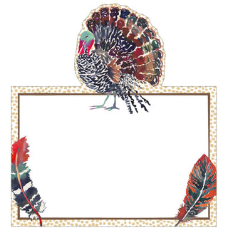 Caspari Plumage Place Cards - includes 8 Place Cards 95910P