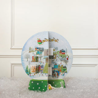 Caspari Winter Village Snow Globe Christmas 3D Advent Calendars - I Each ADV286