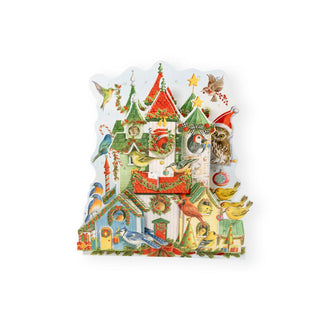 Caspari Christmas Birdhouse Christmas 3D Advent Calendars - I Each ADV287