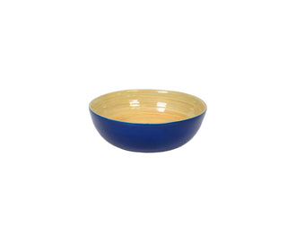 Albert L Punkt Bamboo Small Salad Bowl in Blue - Set of 4