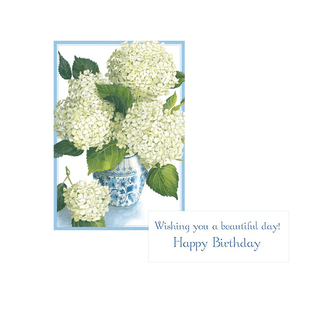 Caspari Classic Floral - Birthday Set Of Six Greeting Cards And Envelopes BDAY-CLASFLORAL