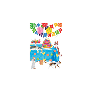 Caspari Birthday Party Animals Set Of Six Greeting Cards And Envelopes BDAYPARTYANIMAL