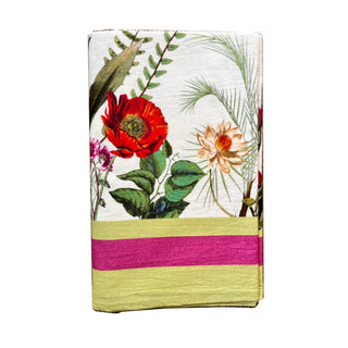 Caspari La Dolce Vita Cloth Tablecover in Sage & Lavender  - 1 Tablecover FTC014L