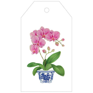 Caspari Pink Orchid Gift Tags - 4 Per Package HT10087