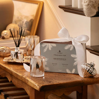Thymes Frasier Fir  Candle & Diffuser Gift Set