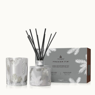 Thymes Frasier Fir  Candle & Diffuser Gift Set