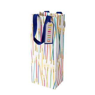 Caspari Party Candles Wine & Bottle Gift Bag - 1 Each 10004B4