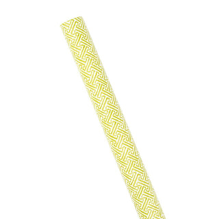 Caspari Fretwork Gift Wrapping Paper in Green - 30" x 8' Roll 100241RC