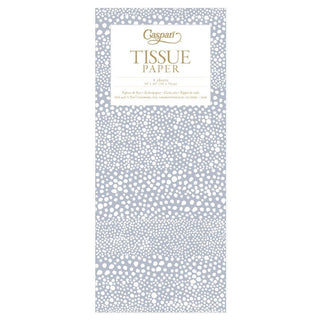 Caspari Pebble Tissue Paper in Silver - 4 Sheets Included 100301TIS