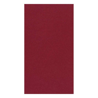 Caspari Paper Linen Solid Guest Towel Napkins in Cranberry - 12 Per Package 108GG