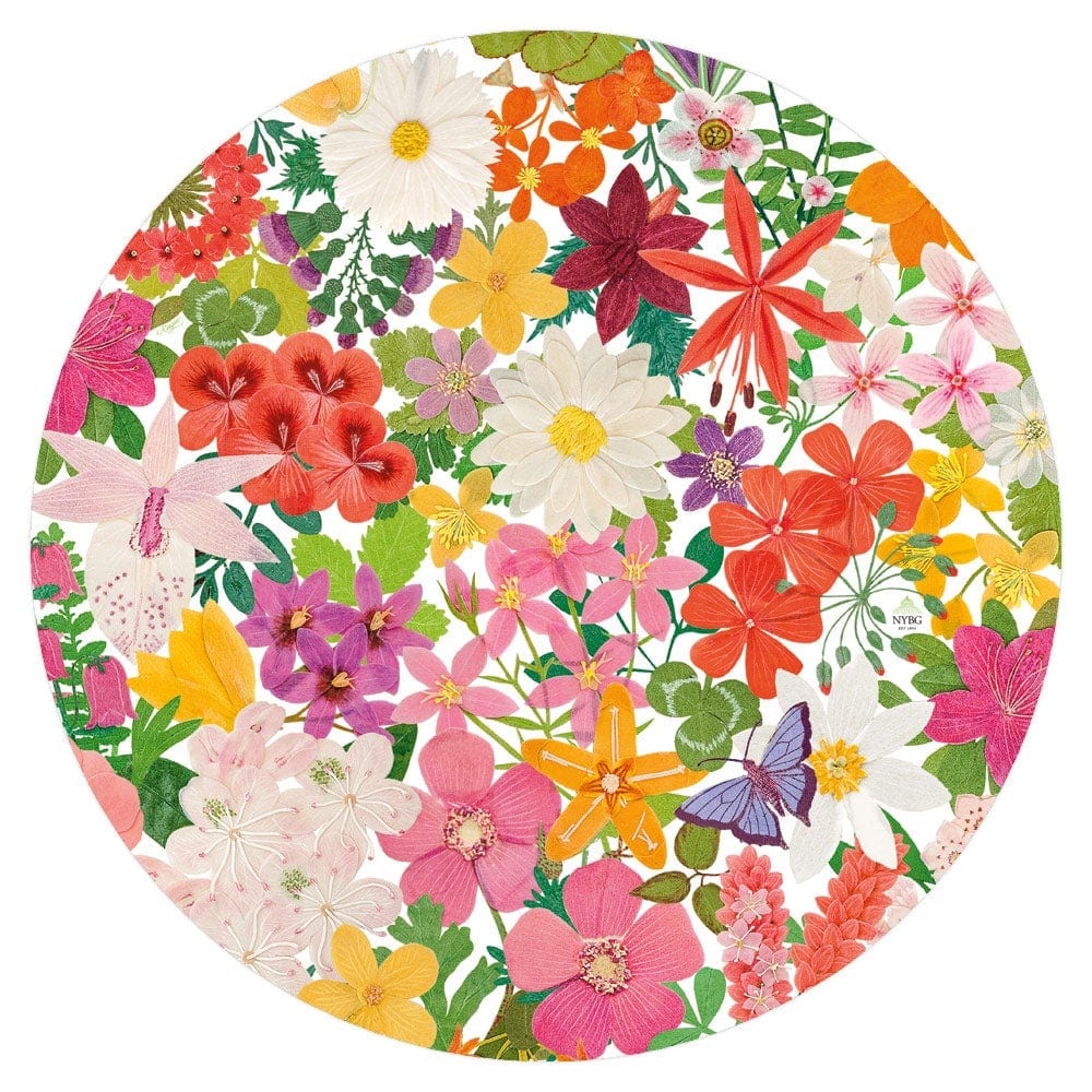 Halsted Floral Round Paper Placemats 12 Per Package Caspari