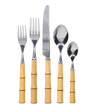 Capdeco Capdeco Byblos Natural Bamboo 5-Piece Flatware Set 11244
