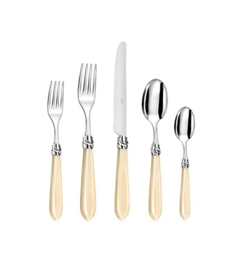 Capdeco Capdeco Diana Pearl Stainless Steel 5-Piece Flatware Set 11529