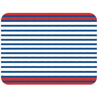 Caspari Breton Stripe Die-Cut Placemats in Blue - 1 Each 1208PPREC