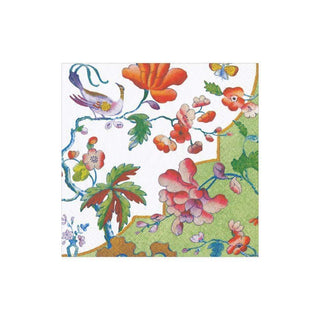 Caspari Summer Palace Paper Cocktail Napkins in Celadon - 20 Per Package 16360C