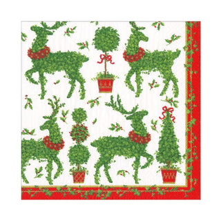 Caspari Animal Topiaries Paper Luncheon Napkins - 20 Per Package 17200L