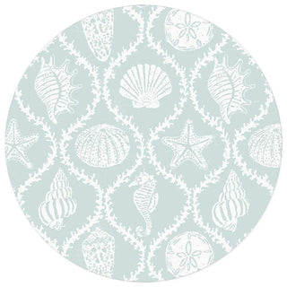 Caspari Seychelles Die-Cut Placemat in Aqua - 4 Per Package 3060PMSX4