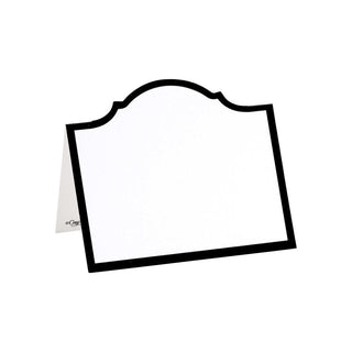 Caspari Arch Die-Cut Place Cards in Black Foil - 8 Per Package 91903P