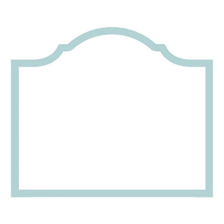 Caspari Arch Die-Cut Place Cards in Robin's Egg Blue - 8 Per Package 91906P