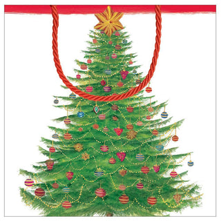 Caspari Glittering Tree Small Square Gift Bag - 1 Each 9748B1.5