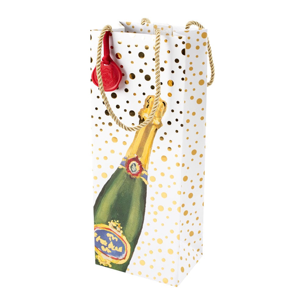 Champagne and Wine Gift Bag Elegant Bottle Packaging – Caspari