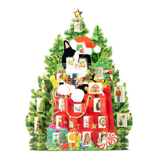 Caspari Christmas Cat Advent Calendar - 1 Each ADV283