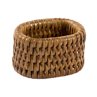 Caspari Rattan Napkin Ring in Dark Natural - 1 Each HN01