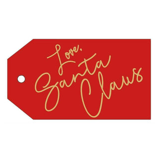 Caspari Love, Santa Claus Classic Gift Tags - 4 Per Package HT044
