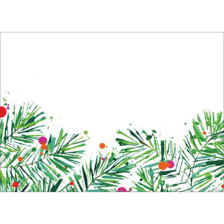 Caspari Christmas Fir Self-Adhesive Labels - 12 Per Package LTAG125