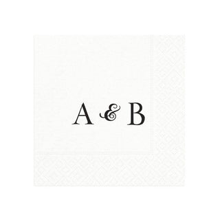 Personalization by Caspari Personalized Double Initial Cocktail Napkins PG_2INITIAL_COCKTAIL