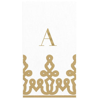 Personalization by Caspari Personalized Single Initial Passementerie Guest Towel Napkins PG_INITIAL_PASS_PL_GUEST