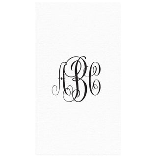 Personalization by Caspari Personalized Monogram Paper Linen Guest Towel Napkins PG_MONO_PL_GUEST