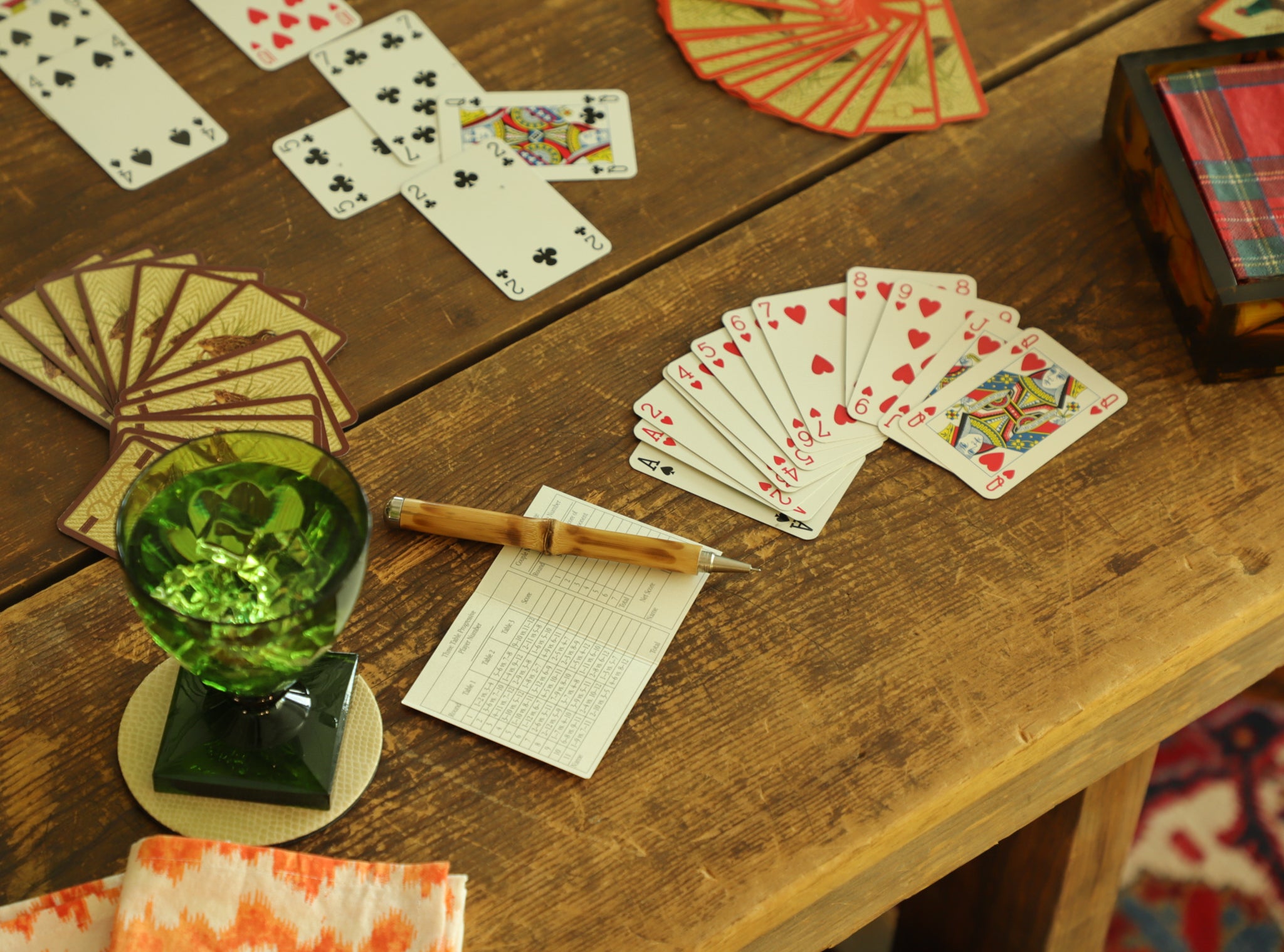 Double Deck Card Set Entertaining With Caspari Double Deck Of Bridge ...