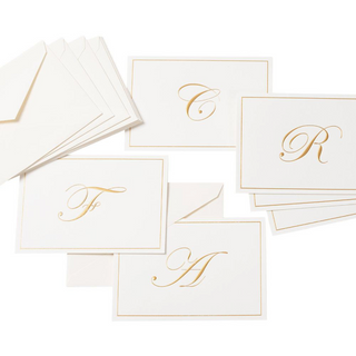 Initial Boxed Note Cards