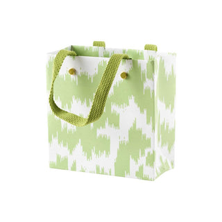 Caspari Modern Moire Green Gift Bag Sm Sq. 5 3/4X2 1/2 X 5 3/4 100030B1.5