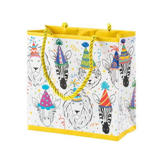 Safari Birthday Gift Bag Sm Sq. 5 3/4X2 1/2 X 5 3/4