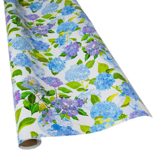 Caspari Hydrangeas and Porcelain Gift Wrapping Paper - 2 30" x 8' Rolls 10016RCX2