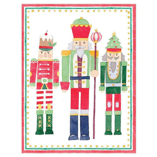 Caspari March of the Nutcrackers Boxed Christmas Cards - 16 Cards & 16 Envelopes 100222
