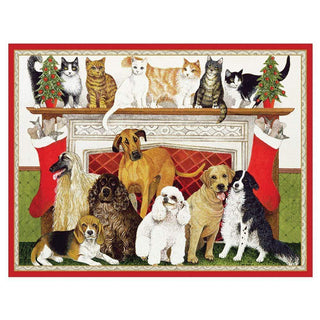 Caspari Great Expectations Boxed Christmas Cards - 16 Christmas Cards & 16 Envelopes 100223