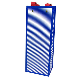 Caspari Mini Stripe Navy Bottle Bag 5 X 3 1/2 X 13 100224B4