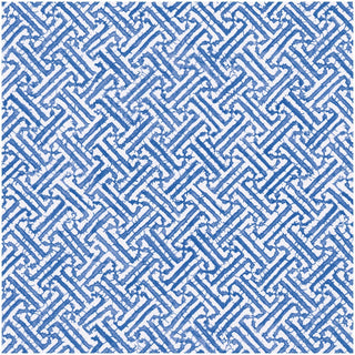 Caspari Fretwork Blue Roll Wrap 30 Inch X 8Ft-2 Inch Core 10024RC