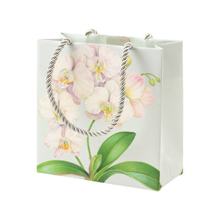 White Orchid Gift Bag Sm Sq. 5 3/4X2 1/2 X 5 3/4